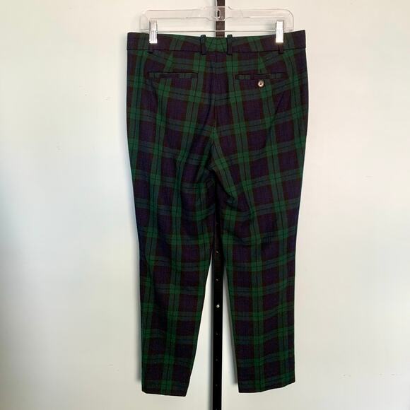 J. Crew Maddie Wool Blend Pants in Blackwatch Plaid Size 4 - Picture 6 of 7